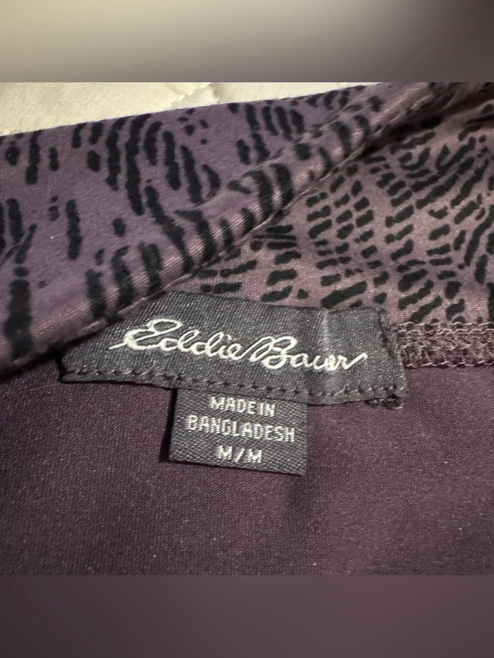 Eddie Bauer Womens Kacey Faux Wrap Skirt NWT Vintage Violet Imprint Active Skort